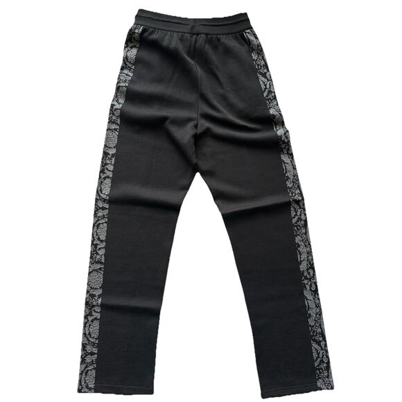 Versace Knit Barocco Jacquard Black Wool/Silk Pants L (50) 1013253 IT NWT $1525 - Picture 13 of 16
